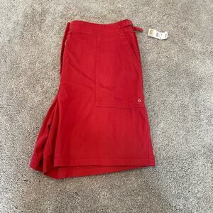 Talbots Women's Pink Cargo Shorts High Waisted‎ Size 14 Stretch